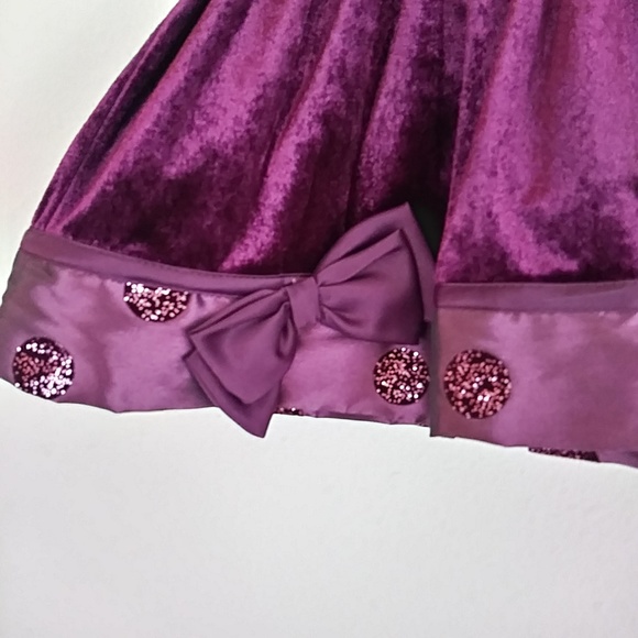 Bonnie Baby purple velvet dress - Picture 5 of 6